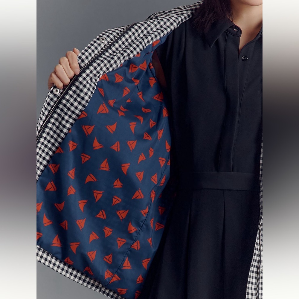 Avec Les Filles Black and White Checkered Utility Jacket - Picture 2 of 5